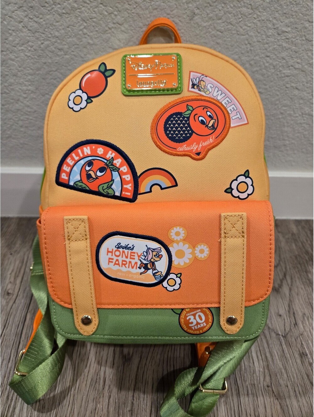 Loungefly Spike's Honey Farm Orange Bird Backpack
